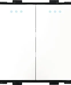 ONE TWO TOUCH Inbouw Wisselschakelaar Dubbel Wit