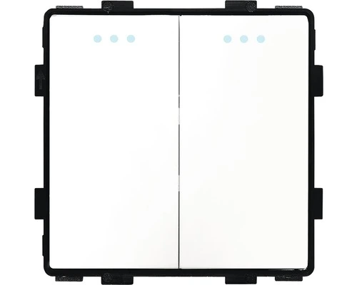ONE TWO TOUCH Inbouw Wisselschakelaar Dubbel Wit 1 ONE TWO TOUCH Inbouw Wisselschakelaar Dubbel Wit