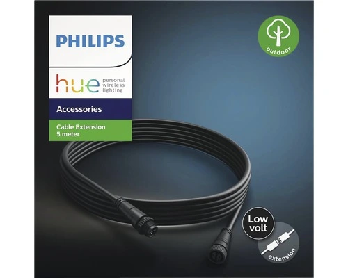PHILIPS Hue Verlengkabel Voor 24V Buitenverlichting Zwart, 5 Meter 3 PHILIPS Hue Verlengkabel Voor 24V Buitenverlichting Zwart, 5 Meter - Afbeelding 3