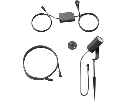 PHILIPS Hue White And Color Ambiance LED Buitenspot Lily Zwart 24V (basisset) 3 PHILIPS Hue White And Color Ambiance LED Buitenspot Lily Zwart 24V (basisset) - Afbeelding 3