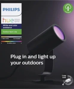 PHILIPS Hue White And Color Ambiance LED Buitenspot Lily Zwart 24V (basisset) 12 PHILIPS Hue White And Color Ambiance LED Buitenspot Lily Zwart 24V (basisset) -Binnenverlichting Verkoopwinkel DV 8 6781477 07 4c DE 20190527134650