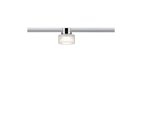PAULMANN URail LED Plafondlamp Ceiling Topa Dot Chroom Mat Satijnglas/helder 1 PAULMANN URail LED Plafondlamp Ceiling Topa Dot Chroom Mat Satijnglas/helder