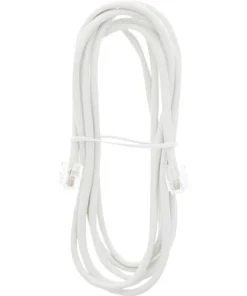 Q-LINK Telefoon Aansluitkabel RJ11 Plat Wit 2 M