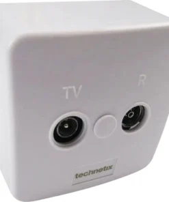 TECHNETIX Coax Wandcontactdoos 2-gats Wit -Binnenverlichting Verkoopwinkel DV 8 6784232 04 4c NL 20201231141656