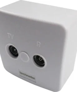 TECHNETIX Coax Wandcontactdoos 2-gats Wit -Binnenverlichting Verkoopwinkel DV 8 6784232 05 4c NL 20201231141756