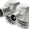 TECHNETIX Coax IEC-connector Male/female, 2 Stuks