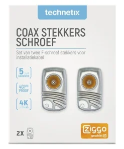 TECHNETIX Coax F-connector Male/male, 2 Stuks 5 TECHNETIX Coax F-connector Male/male, 2 Stuks -Binnenverlichting Verkoopwinkel DV 8 6784236 02 4c NL 20201230134655