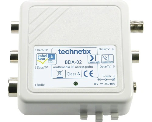 TECHNETIX Opdrukversterker BDA-02 4-weg 1 GHz 1 TECHNETIX Opdrukversterker BDA-02 4-weg 1 GHz