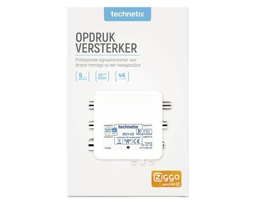 TECHNETIX Opdrukversterker BDA-02 4-weg 1 GHz 2 TECHNETIX Opdrukversterker BDA-02 4-weg 1 GHz - Afbeelding 2