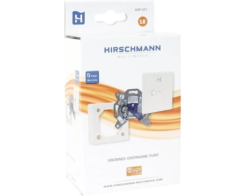 HIRSCHMANN Abonnee Overnamepunt AOP VZ1 Wit 2 HIRSCHMANN Abonnee Overnamepunt AOP VZ1 Wit - Afbeelding 2