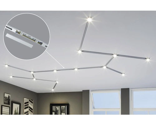 PAULMANN URail Middenvoeding 3/4/5/-aderig Chroom Mat (max. 1000W) 4 PAULMANN URail Middenvoeding 3/4/5/-aderig Chroom Mat (max. 1000W) - Afbeelding 4