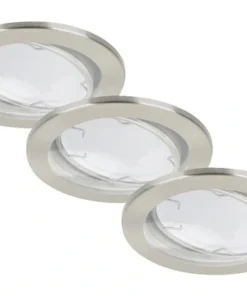 BRILONER LED Inbouwspot Set 7181 Ø 85 Mm Nikkel Mat, 3 Stuks