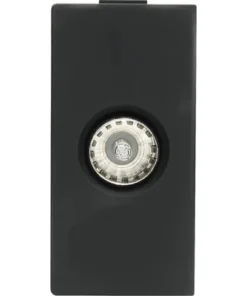 ONE TWO TOUCH Inbouw TV/coax Wandcontactdoos Zwart