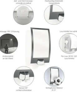 STEINEL Buitenlamp Met Sensor L22 S Antraciet -Binnenverlichting Verkoopwinkel DV 8 6857500 06 4c DE 20190121114750
