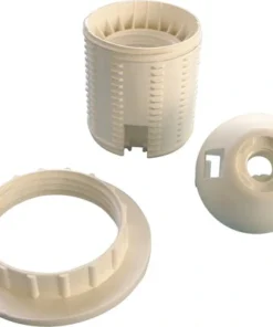 Fitting E27 Wit Met Schroefdraad En Schroefring