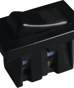 Wipschakelaar Inbouw 1-polig Zwart