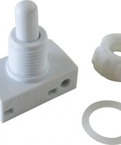 Drukschakelaar Inbouw1-polig Wit