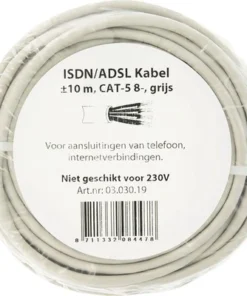 Netwerk Installatiekabel CAT5E UTP Grijs 10 M -Binnenverlichting Verkoopwinkel DV 8 7230640 03 4c NL 20210204051657