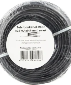 Telefoon Installatiekabel Modulair 4x0,5 Mm² Zwart 25 M -Binnenverlichting Verkoopwinkel DV 8 7230643 03 4c NL 20210204051657