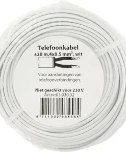 Telefoon Installatiekabel Modulair 4x0,5 Mm² Wit 20 M -Binnenverlichting Verkoopwinkel DV 8 7230651 03 4c NL 20210204051657