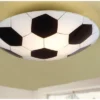 EGLO Plafonniere Voetbal Ø 25,5 Cm Zwart/wit
