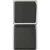 Opbouw Combinatie Wandcontactdoos (wcd) 1-voudig + Wisselschakelaar RA IP54 Lichtgrijs/donkergrijs Spatwaterdicht
