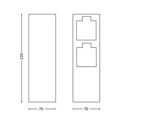 PHILIPS Buitenstopcontact 2-voudig RVS 4 PHILIPS Buitenstopcontact 2-voudig RVS - Afbeelding 4