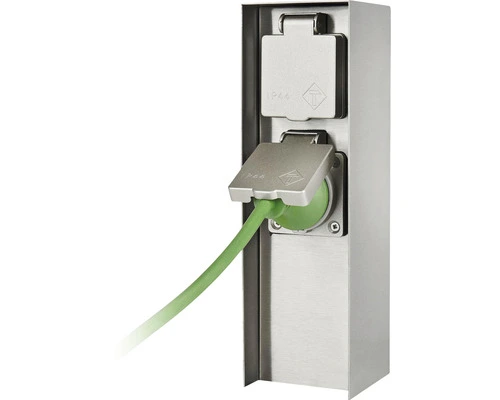 PHILIPS Buitenstopcontact 2-voudig RVS 2 PHILIPS Buitenstopcontact 2-voudig RVS - Afbeelding 2