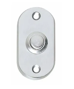 INTERSTEEL Beldrukker Ovaal 59x32x18 Mm Chroom Mat