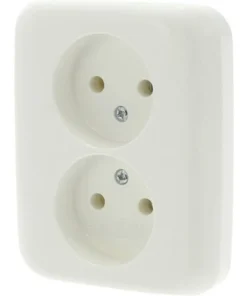 BUSCH-JAEGER SI Inbouw Wandcontactdoos (wcd) 2-voudig Crème