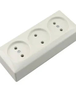 BERKER Opbouw Wandcontactdoos (wcd) 3-voudig Polarwit