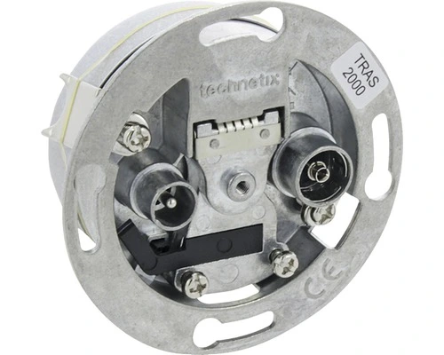 TECHNETIX Coax Inbouw Basiselement 2-gats 1 TECHNETIX Coax Inbouw Basiselement 2-gats