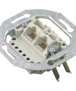 BERKER Inbouw Basiselement ISDN Contactdoos 2-voudig 2x 8-polig