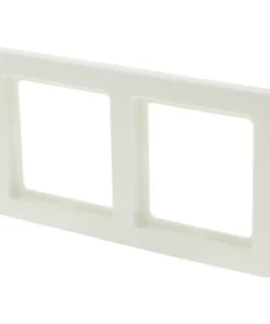 BERKER Q1 Afdekraam 2-voudig Polar Wit