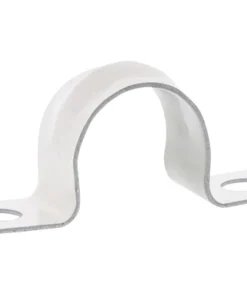 Zadel 16 Mm Met Schroeven Metaal Wit, 20 Stuks