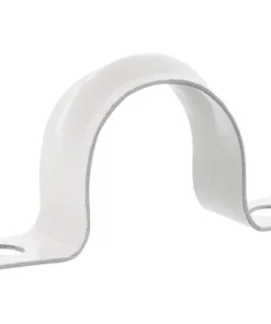 Zadel 19 Mm Met Schroeven Metaal Wit, 20 Stuks