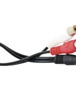 BLEIL Audiokabel 1x Jack 3,5 Mm - 2x Tulp Female Zwart 20 Cm