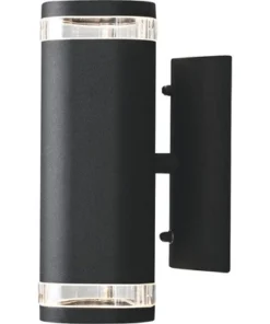 KONSTSMIDE Buitenlamp Modena Dubbel Zwart (met Lichtrand)