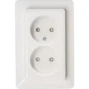KOPP Milano Inbouw Wandcontactdoos (wcd) 2-voudig Met Kinderbeveiliging Wit