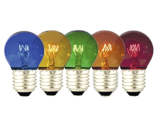 CALEX Kogellamp E27/15W P45, Set Van 5 Kleuren 1 CALEX Kogellamp E27/15W P45, Set Van 5 Kleuren