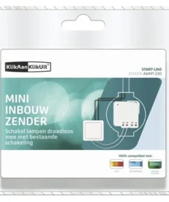 KLIKAANKLIKUIT® Mini Inbouwzender AWMT-230 Wit -Binnenverlichting Verkoopwinkel DV 8 8443779 03 4c NL 20170916011522