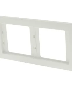 BERKER K1 Afdekraam 2-voudig Polar Wit