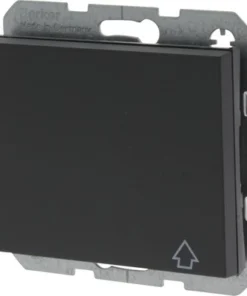 BERKER K1 Inbouw Wandcontactdoos (wcd) 1-voudig Met Klapdeksel Antraciet