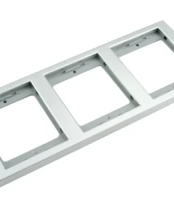 BERKER K5 Afdekraam 3-voudig RVS