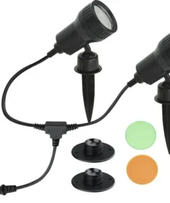 BRILONER LED Grondspot Met Spies Zwart, 2 Stuks