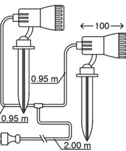 BRILONER LED Grondspot Met Spies Zwart, 2 Stuks -Binnenverlichting Verkoopwinkel DV 8 8568563 06 4c DE 20160816095056