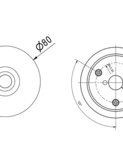 Beldrukker Ø 80 Mm, RVS -Binnenverlichting Verkoopwinkel DV 8 8600886 04 4c AT 20160302153308