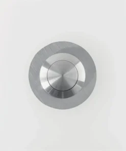 Beldrukker 75x75 Mm Wit-RVS