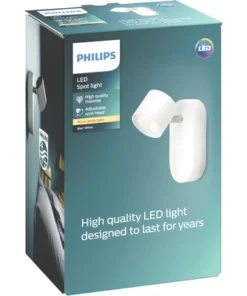 PHILIPS LED Wandspot Star 1-lichts Wit -Binnenverlichting Verkoopwinkel DV 8 8667511 10 4c DE 20220628171652