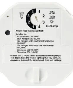 KLIKAANKLIKUIT® Inbouwdimmer Multi ACM-100 Wit, Max. 200 Watt -Binnenverlichting Verkoopwinkel DV 8 8670191 04 4c NL 20170918163433
